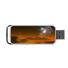 Galaxy Galaxies Bump Together Lava Portable Usb Flash (two Sides) by Simbadda