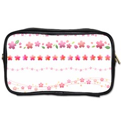 Sakura Border Cherry Blossom Toiletries Bag (one Side) by Simbadda