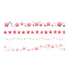 Sakura Border Cherry Blossom Satin Wrap by Simbadda