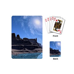 Mountains Galaxy Lake Landscape Playing Cards Single Design (mini) by Simbadda