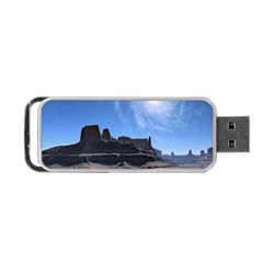 Mountains Galaxy Lake Landscape Portable Usb Flash (one Side) by Simbadda