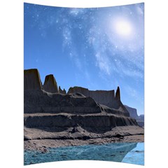 Mountains Galaxy Lake Landscape Back Support Cushion by Simbadda