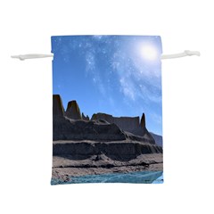 Mountains Galaxy Lake Landscape Lightweight Drawstring Pouch (s)