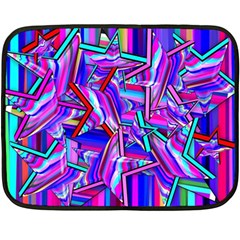 Stars Beveled 3d Abstract Double Sided Fleece Blanket (mini)  by Mariart