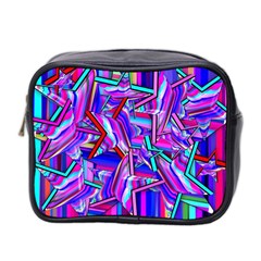 Stars Beveled 3d Abstract Mini Toiletries Bag (two Sides) by Mariart