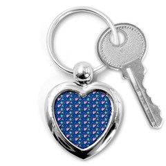 Memphis Pattern Key Chain (heart) by Simbadda