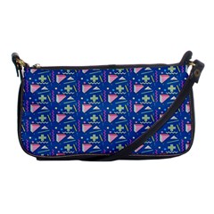 Memphis Pattern Shoulder Clutch Bag by Simbadda