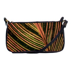 Leaf Patten Lines Colorful Plant Shoulder Clutch Bag by Simbadda