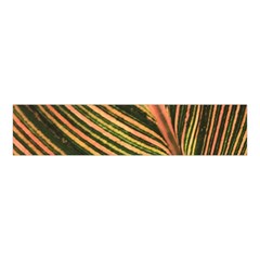 Leaf Patten Lines Colorful Plant Velvet Scrunchie by Simbadda