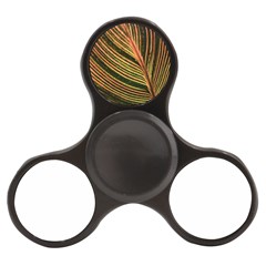 Leaf Patten Lines Colorful Plant Finger Spinner by Simbadda