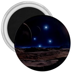 Lunar Landscape Star Brown Dwarf 3  Magnets by Simbadda