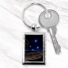 Lunar Landscape Star Brown Dwarf Key Chain (rectangle) by Simbadda