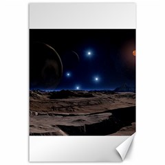 Lunar Landscape Star Brown Dwarf Canvas 24  X 36  by Simbadda