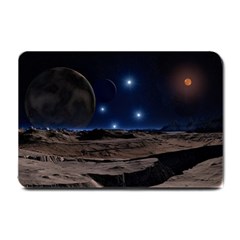 Lunar Landscape Star Brown Dwarf Small Doormat  by Simbadda