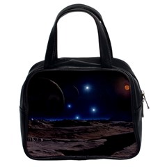 Lunar Landscape Star Brown Dwarf Classic Handbag (two Sides) by Simbadda