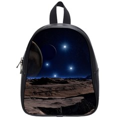 Lunar Landscape Star Brown Dwarf School Bag (small) by Simbadda