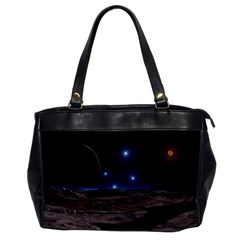 Lunar Landscape Star Brown Dwarf Oversize Office Handbag by Simbadda