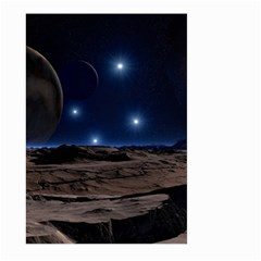 Lunar Landscape Star Brown Dwarf Large Garden Flag (two Sides) by Simbadda