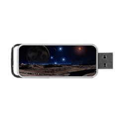 Lunar Landscape Star Brown Dwarf Portable Usb Flash (one Side) by Simbadda