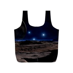 Lunar Landscape Star Brown Dwarf Full Print Recycle Bag (s) by Simbadda