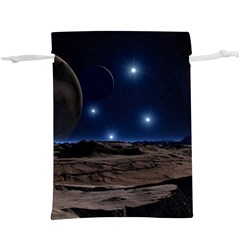 Lunar Landscape Star Brown Dwarf  Lightweight Drawstring Pouch (xl) by Simbadda