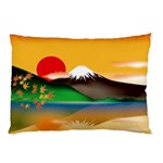 Mount Fuji Japan Lake Sun Sunset Pillow Case (Two Sides) Back