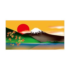 Mount Fuji Japan Lake Sun Sunset Yoga Headband by Simbadda