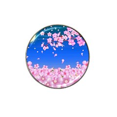 Sakura Cherry Blossom Night Moon Hat Clip Ball Marker (4 Pack) by Simbadda