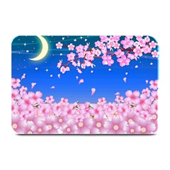 Sakura Cherry Blossom Night Moon Plate Mats by Simbadda