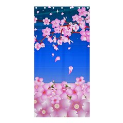 Sakura Cherry Blossom Night Moon Shower Curtain 36  X 72  (stall)  by Simbadda