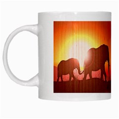 African Background White Mugs by Simbadda