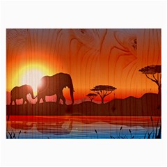 African Background Large Glasses Cloth by Simbadda