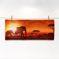 African Background Hand Towel by Simbadda