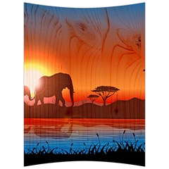 African Background Back Support Cushion by Simbadda