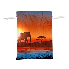 African Background Lightweight Drawstring Pouch (s)