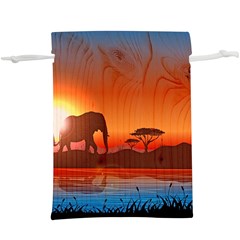 African Background  Lightweight Drawstring Pouch (xl) by Simbadda