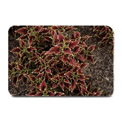 Plant Colorful Red Garden Leaves Plate Mats by Simbadda