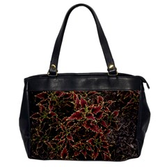 Plant Colorful Red Garden Leaves Oversize Office Handbag