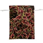 Plant Colorful Red Garden Leaves  Lightweight Drawstring Pouch (XL) Front