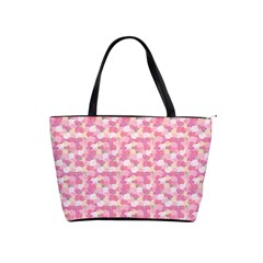 Peony Pattern Pink Scrapbookin Classic Shoulder Handbag by Simbadda