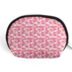 Peony Pattern Pink Scrapbookin Accessory Pouch (medium) by Simbadda