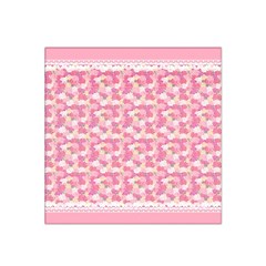 Peony Pattern Pink Scrapbookin Satin Bandana Scarf by Simbadda