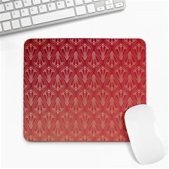 Red Gold Art Deco Art Deco Background Large Mousepads by Simbadda