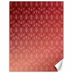 Red Gold Art Deco Art Deco Background Canvas 12  X 16  by Simbadda