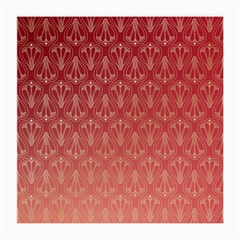 Red Gold Art Deco Art Deco Background Medium Glasses Cloth by Simbadda