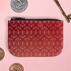 Red Gold Art Deco Art Deco Background Mini Coin Purse by Simbadda