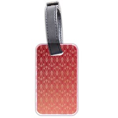 Red Gold Art Deco Art Deco Background Luggage Tag (two Sides) by Simbadda