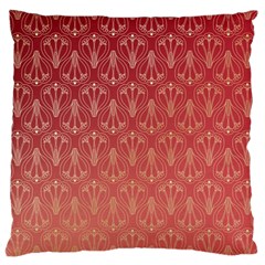 Red Gold Art Deco Art Deco Background Large Cushion Case (one Side) by Simbadda