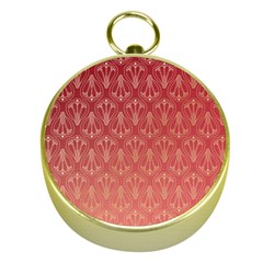 Red Gold Art Deco Art Deco Background Gold Compasses by Simbadda