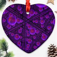 Spheres Combs Structure Regulation Heart Ornament (two Sides) by Simbadda